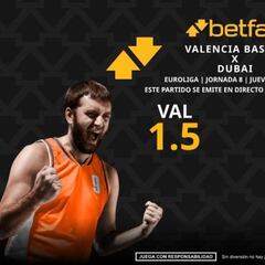 Valencia Basket vs. Dubai BC: horario, TV, pronósticos y clasificación