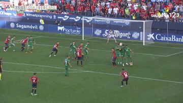 El golazo de tiro libre del Osasuna que se viralizó