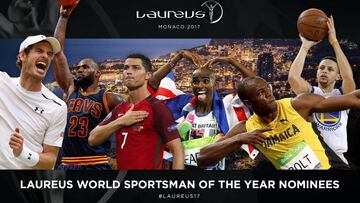 Cristiano, Phelps, Bolt y LeBron, nominados a los Laureus 2017