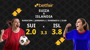 Suiza vs. Islandia: horario, dónde ver, pronósticos y clasificación
