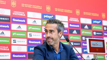 Jorge Vilda durante una rueda de prensa.