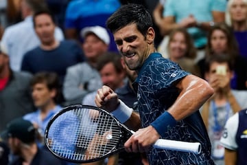 Novak Djokovic ante Richard Gasquet.