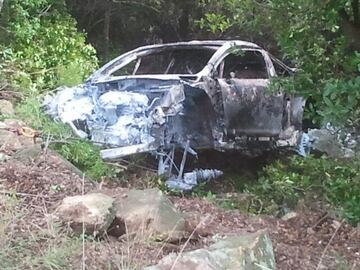 Se quedó en un susto, pero incendió su coche tras un accidente en el rally de Francia de 2013.