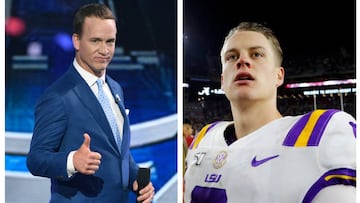 Tal como se espera que suceda con Burrow, según los analistas, Peyton Manning fue tomado como la primera selección global en su momento, en el Draft de 1998.