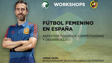 Jorge Vilda habló con medio centenar de mujeres de Arabia Saudí.