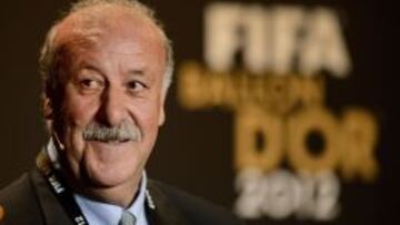 Vicente del Bosque, en la Gala del Bal&oacute;n de Oro 2012.