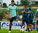 Montero ya entrena a las órdenes de José Alberto en el Racing