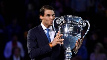 Nadal recibe el trofeo de número uno: "Ha sido un año fantástico"