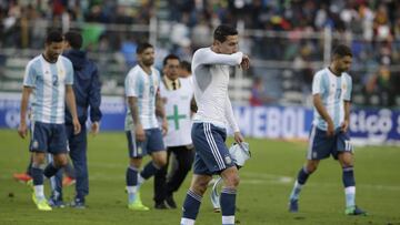 Di Maria se retira del Hernando Siles de La Paz despu&eacute;s de perder frente a Bolivia