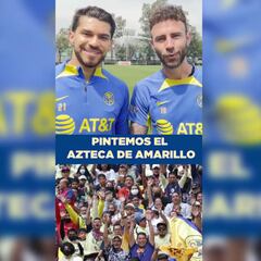 ¡Todos de amarillo! América lanza llamado para pintar de un solo color el Azteca