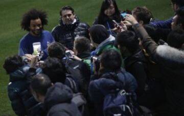 Real Madrid's first training session in Yokohama