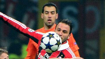 Giampaolo Pazzini, en su época en el Milan.