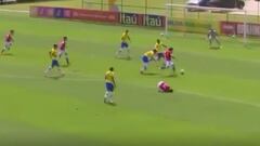 El golazo de Tapia con que la Sub 20 sorprendió a Brasil