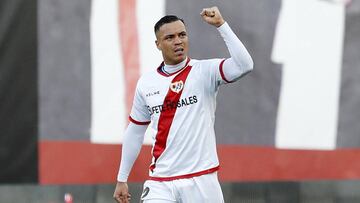 De Tom&aacute;s, durante un partido del Rayo.