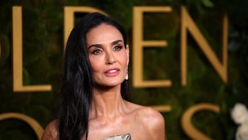 Demi Moore attends the 82nd Golden Globe Awards in Beverly Hills, California, U.S., January 5, 2025. REUTERS/Daniel Cole