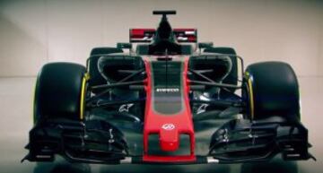 El nuevo VF-17 que conducir¨¢n los pilotos Romain Grosjean y Kevin Magnussen.