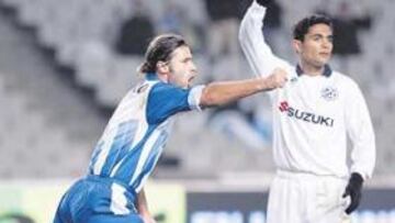 <b>GOL DEL TRIUNFO. </b>Pochettino aprovechó un barullo en el área para marcar el único tanto del partido.