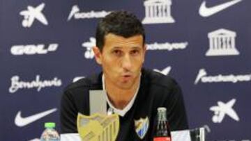 Javi Gracia, en rueda de prensa.