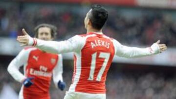 Alexis Sánchez recibió múltiples elogios del técnico Arsene Wenger.