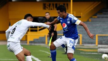 Partido de Liga BetPlay entre Millonarios y Deportivo Cali