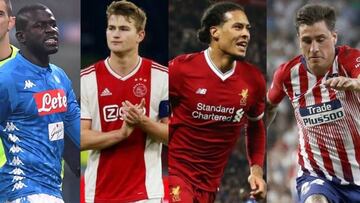 Koulibaly, De Ligt, Van Dijk y Giménez.