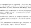 Sale a la luz la carta íntegra que las 15 mandaron a la RFEF