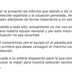 Sale a la luz la carta íntegra que las 15 mandaron a la RFEF