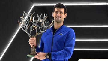 Djokovic levanta su título del Masters 1.000 de París.