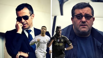 Jorge Mendes y Mino Raiola. 