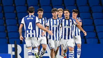 La Real B está siendo muy efectiva de cara a puerta en su estadio.