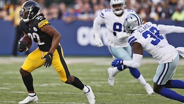 El running back de los Steelers llev&oacute; el bal&oacute;n en siete ocasiones en el triunfo de Pittsburgh sobre los Dallas Cowboys en el Juego del Sal&oacute;n de la Fama.