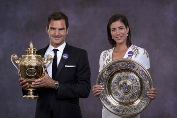 Roger Federer y Garbiñe Muguruza.
