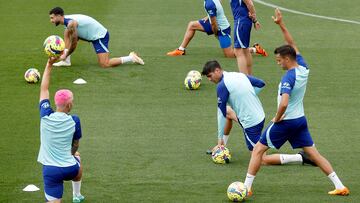 Entrenamiento del Atlético.