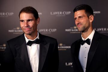 Roger Federer y Novak Djokovic.