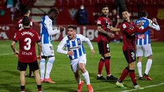 MIRANDA DE EBRO, SPAIN - MARCH 13: Nico Melamed of RCD Espanyol celebrates after scoring his side's second goal during the Liga Smartbank match between CD Mirandes and RCD Espanyol at Estadio Municipal de Anduva on March 13, 2021 in Miranda de Ebro, Spain. Sporting stadiums around Spain remain under strict restrictions due to the Coronavirus Pandemic as Government social distancing laws prohibit fans inside venues resulting in games being played behind closed doors.  (Photo by Angel Martinez/Getty Images) alegria
PUBLICADA 14/03/21 NA MA28 3COL