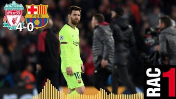 Así se narró en Rac1 la debacle general del Barça en Liverpool: golpes y desolación con el 4-0