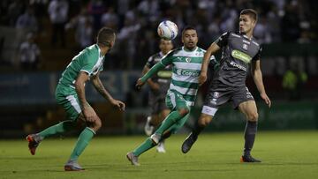 Once Caldas empató a un gol contra La Equidad en el estadio Metropolitano de Techo, en partido correspondiente a la fecha 12 de la Liga Águila II-2018.