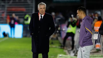 Ancelotti, en la visita del Madrid a la Arandina en Copa el curso pasado.