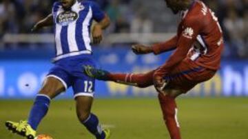 Jackson, en el partido de Riazor.