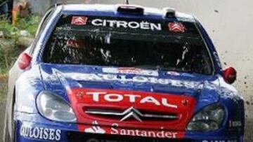 <b>IMPARABLES.</b> Gronholm y Loeb se están mostrando intratable aunuqe Dani Sordo se defiende.