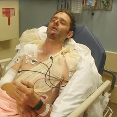 Escalofriante caída de Gaimon... similar a la de Froome