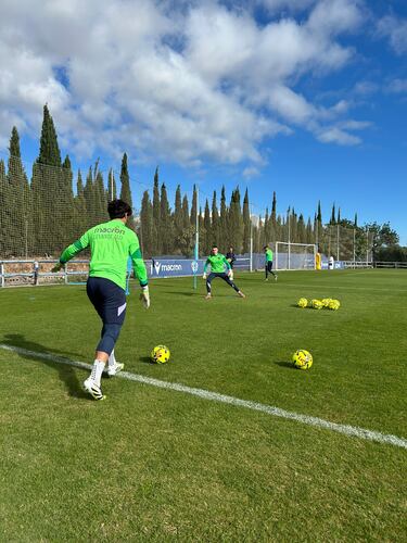 Los jugadores del Levante ya lo han probado durante el entrenamiento de esta mañana.