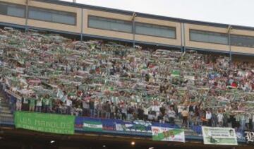 Gran ambiente en el Vicente Calderón. 