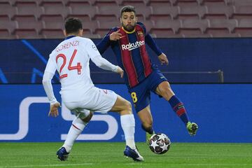 Jordi Alba y Alessandro Florenzi.