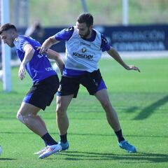 Moncayola sigue entrenando al margen del grupo