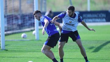 Moncayola en un entrenamiento anterior.