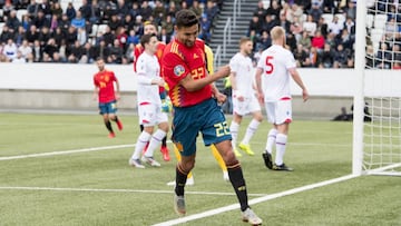 07/06/19 PARTIDO CLASIFICACION EUROCOPA 2020 GRUPO F
 ISLAS FEROE - SELECCION ESPA&Ntilde;OLA ESPA&Ntilde;A 
 SEGUNDO GOL JESUS NAVAS 0-2 ALEGRIA