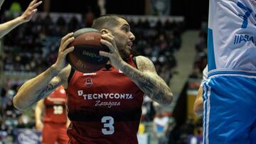 Nacho Mart&iacute;n, durante el partido contra el Obradoiro.