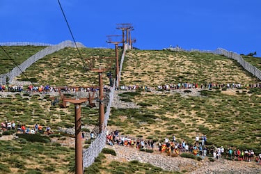Vista general de la subida final Bola del Mundo.