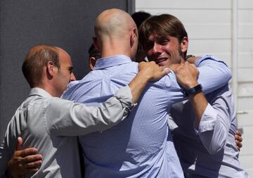 Los miembros de la cuadrilla del torero Iván Fandiño.